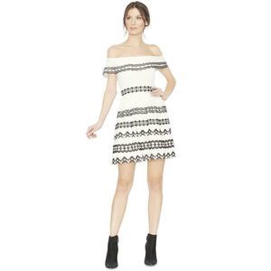 Alice + Olivia Rozzi Off Shoulder Dress 10